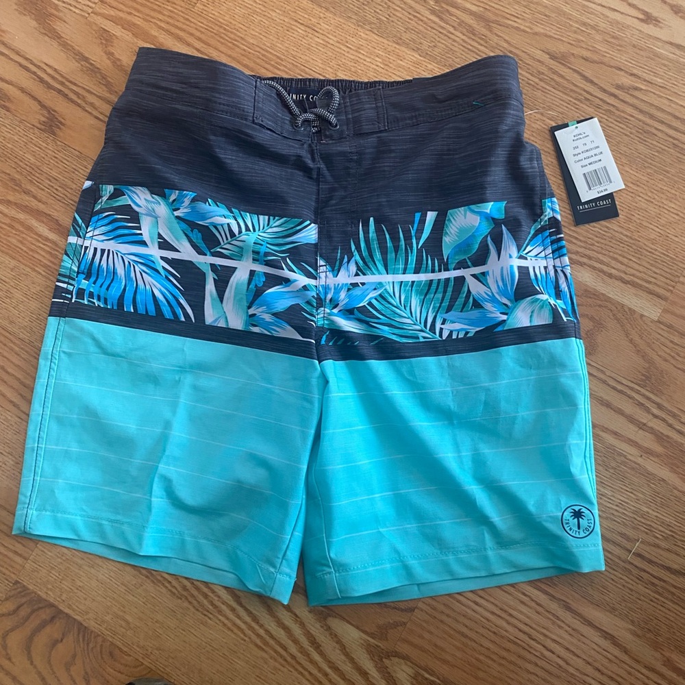 Trinity Aqua Blue Swim Shorts